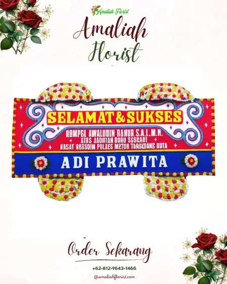 Papan Bunga Ucapan Selamat Tanggulrejo